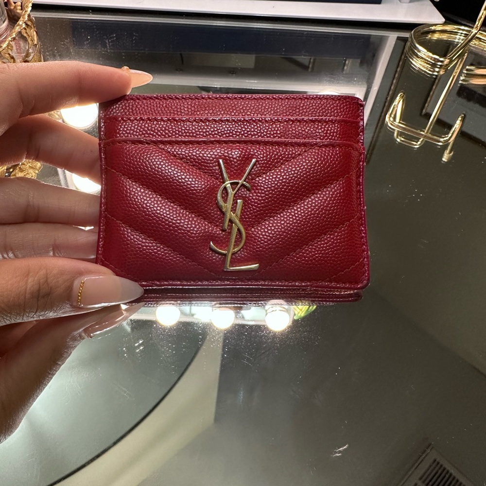 Saint Laurent Red Card Holder